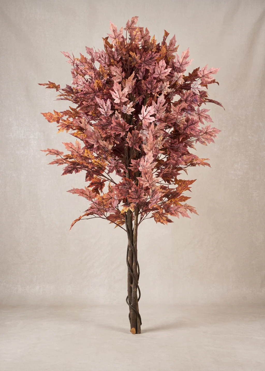 Artificial Autumn Maple Tree in Textured Planter